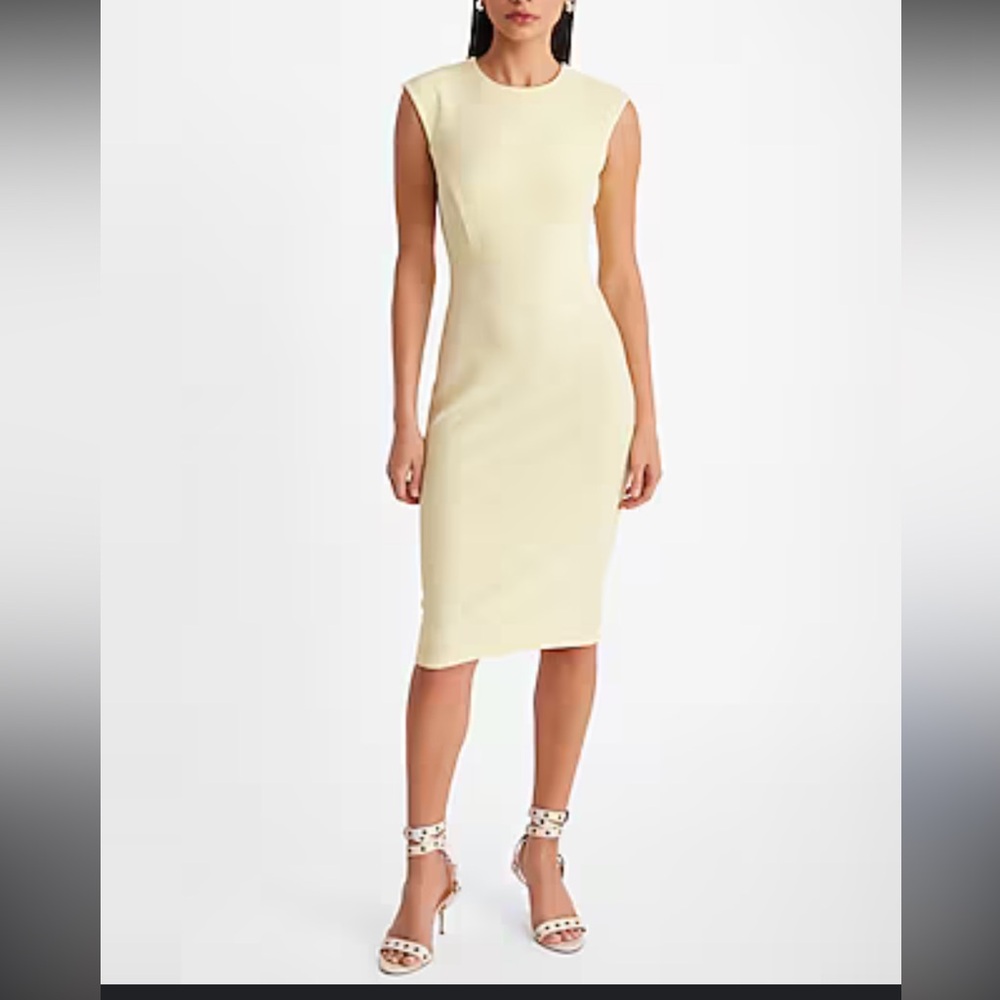Express Yellow Midi Dress